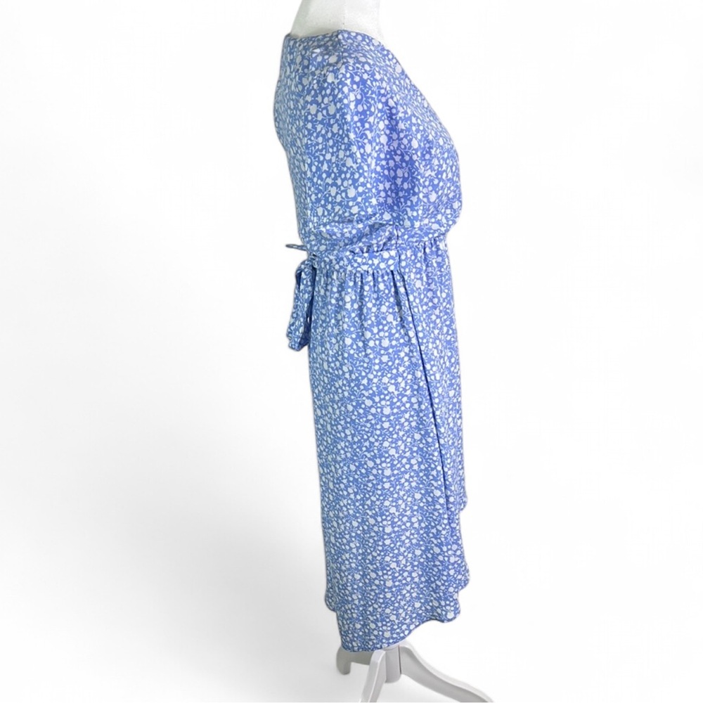 Sienna Sky Floral Boho Midi Dress XS Light Blue Cottagecore Spring Brunch Vacati - Picture 2 of 5